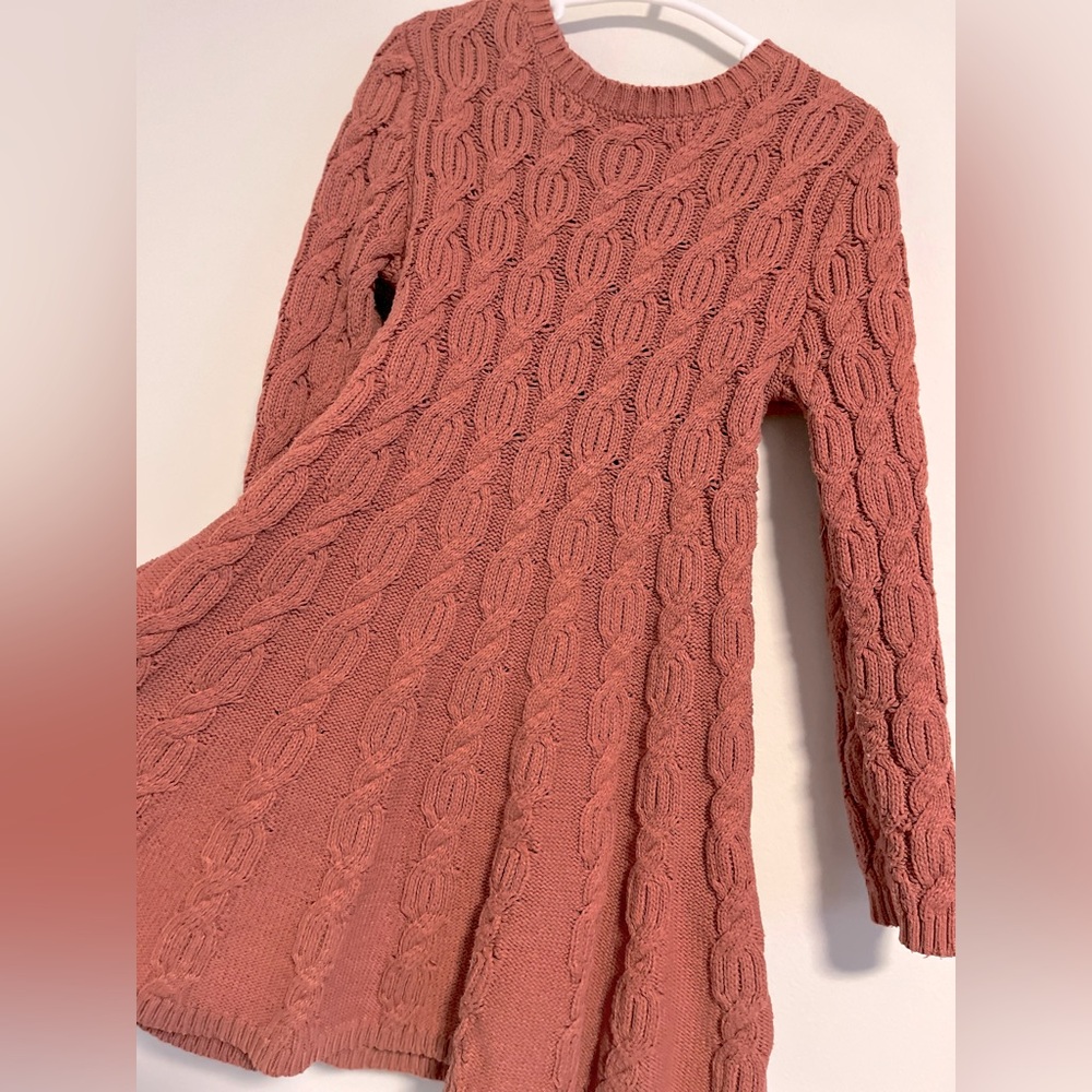 Happily Grey cable knit twirl dress